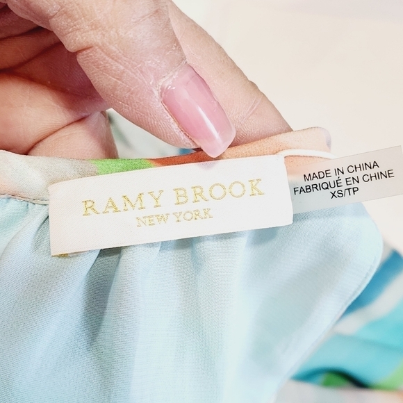 Ramy Brook Printed Paris Sleeveless Dress Multi Color Size: XS - Picture 13 of 15